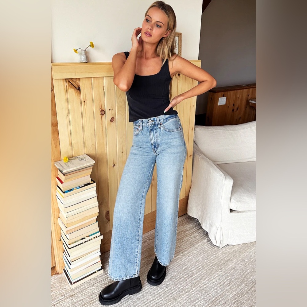 Emerson Fry - perfect wide leg - washed indigo